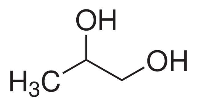 Công thức hóa học Propylene glycol